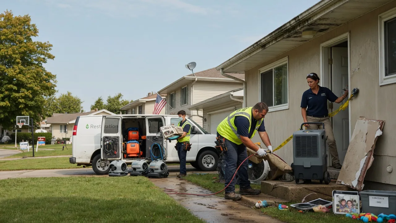 Water Damage Restoration in Bluffs, IL near me